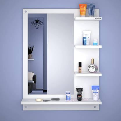 WOODEN WALL MOUNTED DRESSING MIRROR