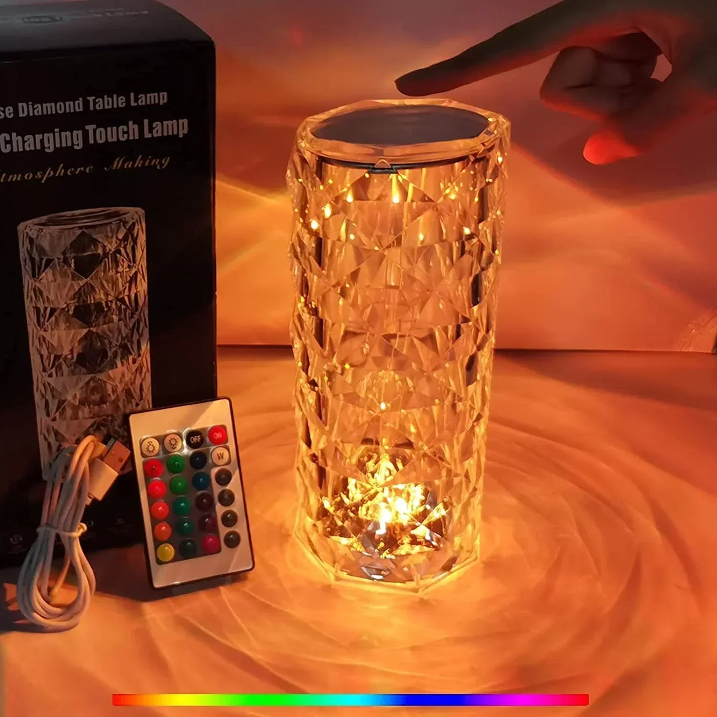 CRYSTAL DIAMOND LAMP