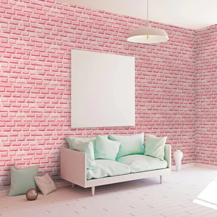 3D Foam Brick Wallpaper Stickers