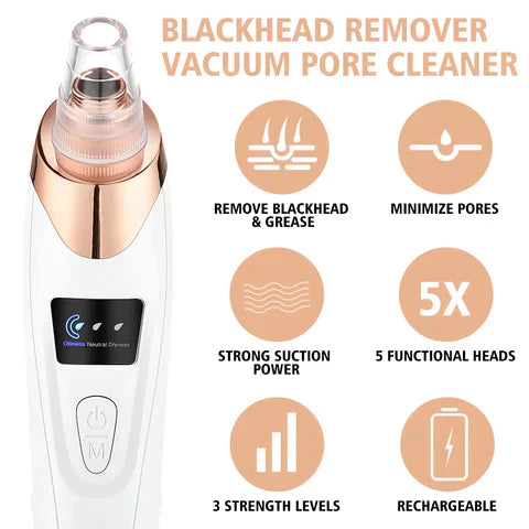 MULTI-FUNCTIONAL BLACKHEAD REMOVER VACUUM TOOL FOR PORE CLEANSING AND ACNE TREATMENT