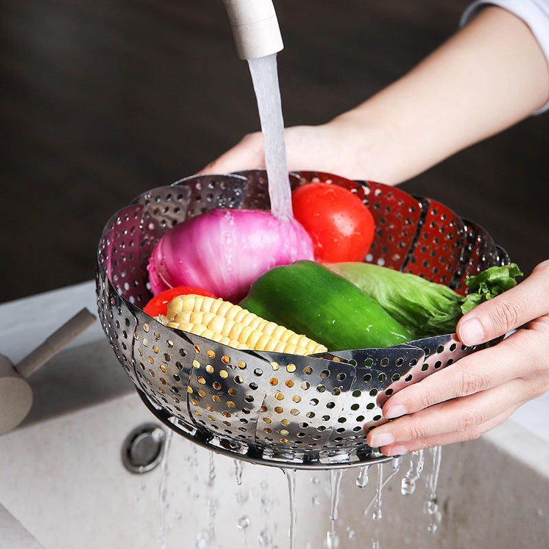 Stainless Steel Folding Steamer Basket