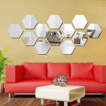 Acrylic Hexagon wall decor Mirror - WM 728