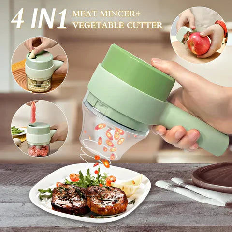 4 in 1 ELECTRIC HANDHELD VEGETABLE CUTTER